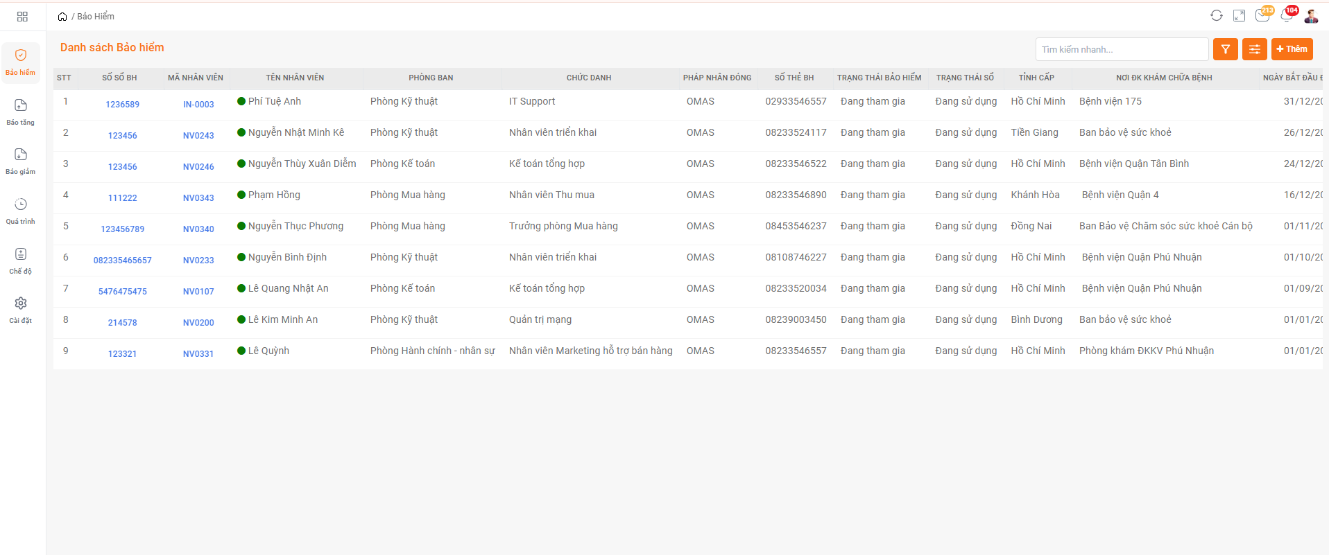 Quản lý Bảo hiểm