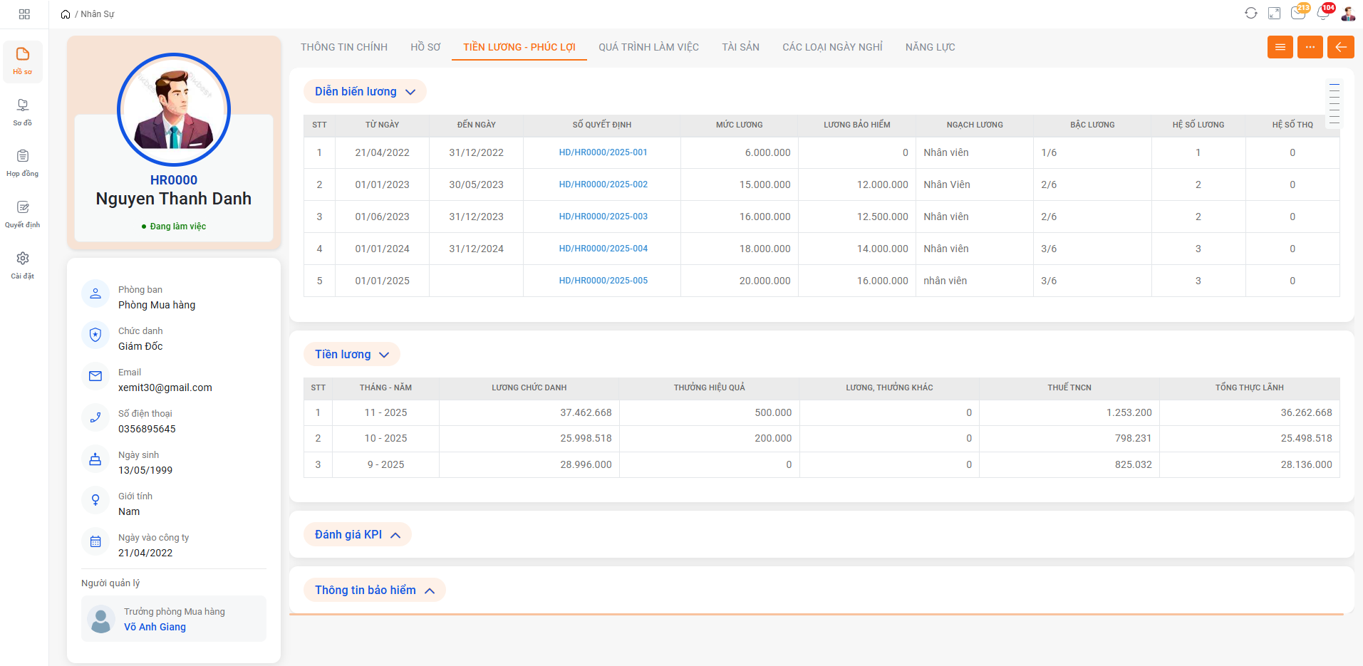 Phúc lợi nhân viên