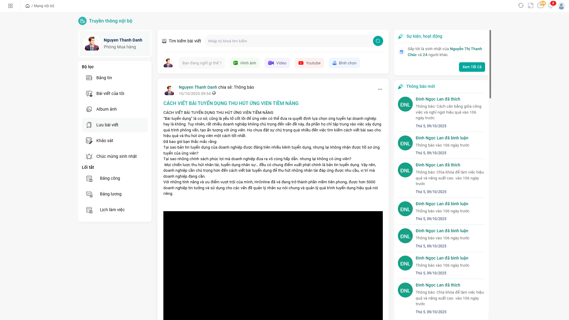 Nền tảng tương tác nội bộ tích cực