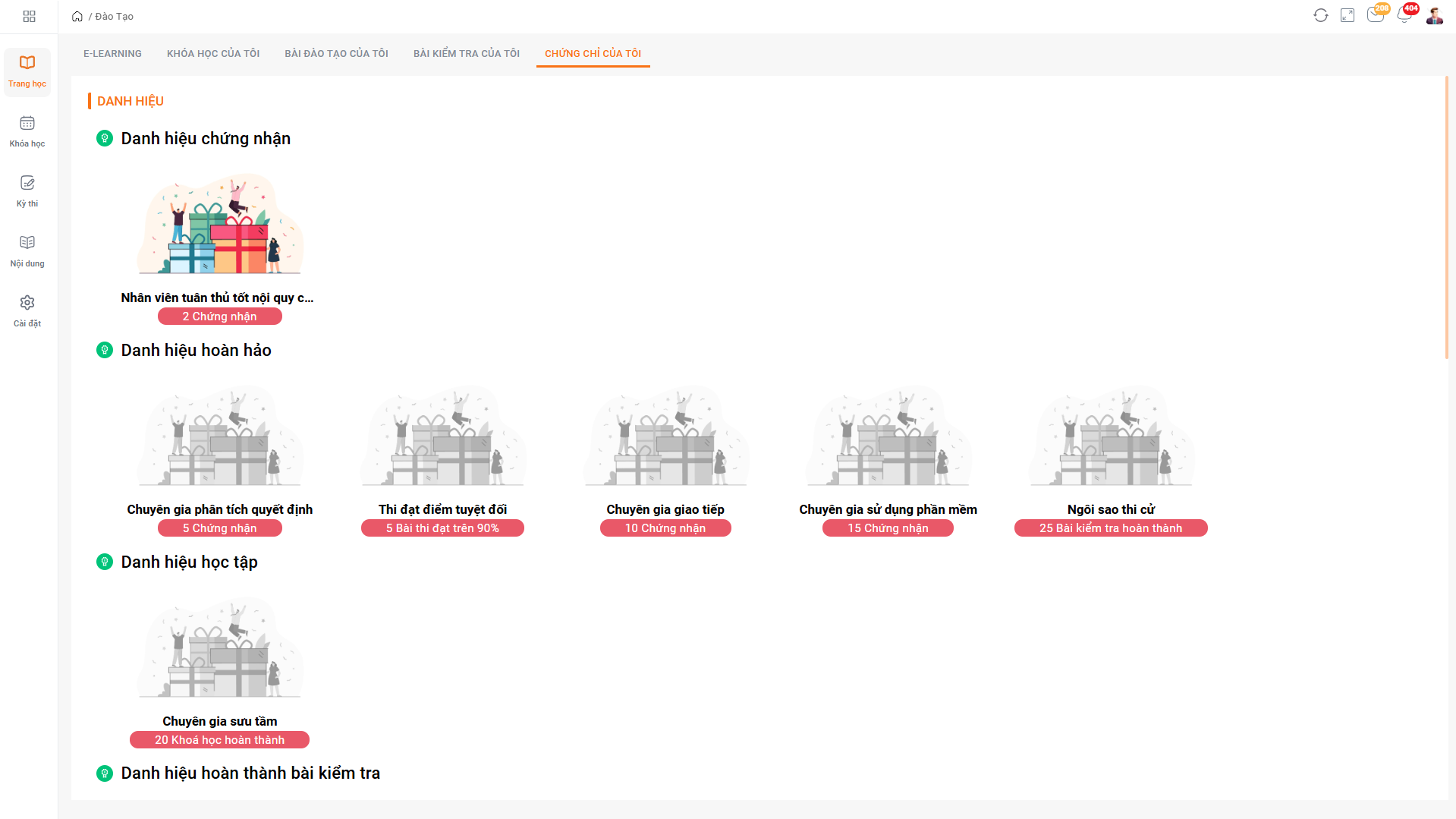 Quản lý kiểm tra, chứng chỉ và đánh giá sau đào tạo