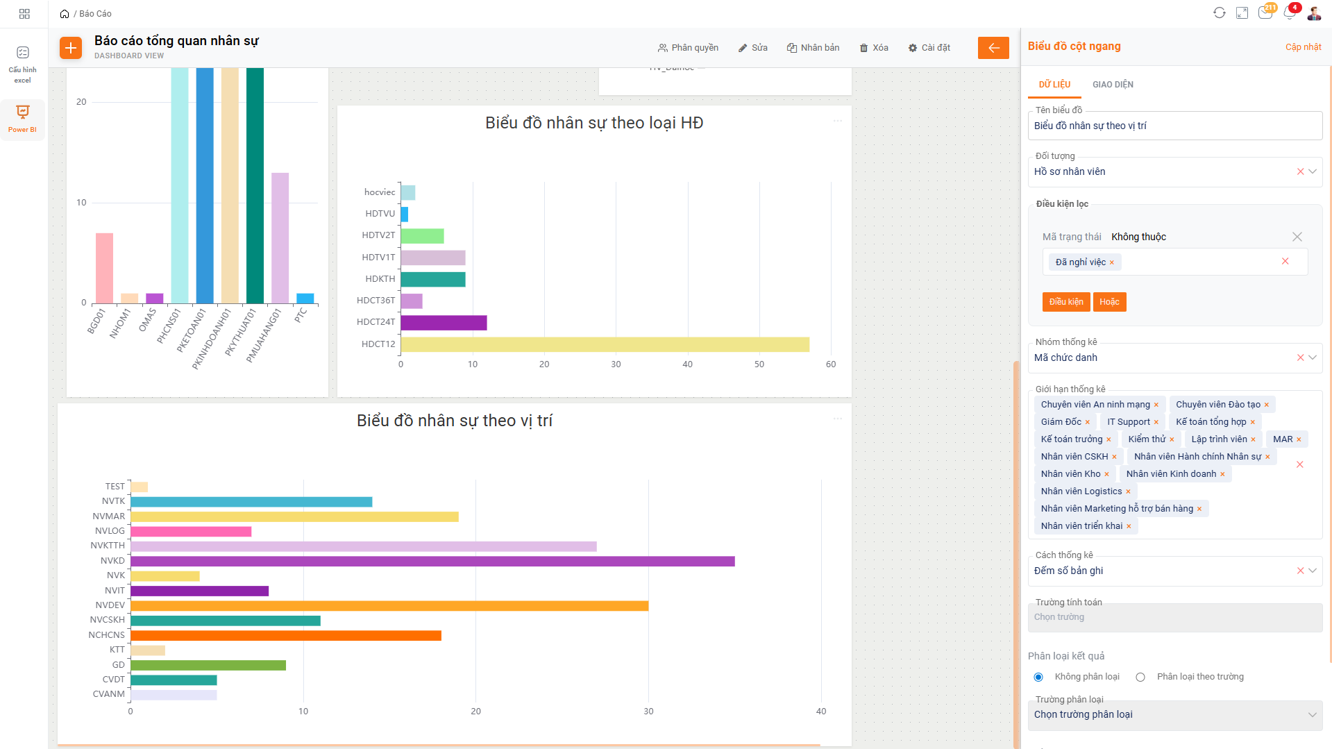 Báo cáo theo thời gian thực