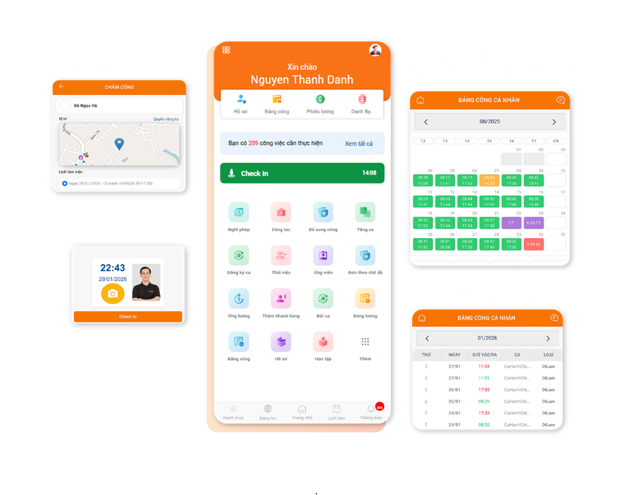 Phần mềm quản lý nhân sự toán diện HrOnline