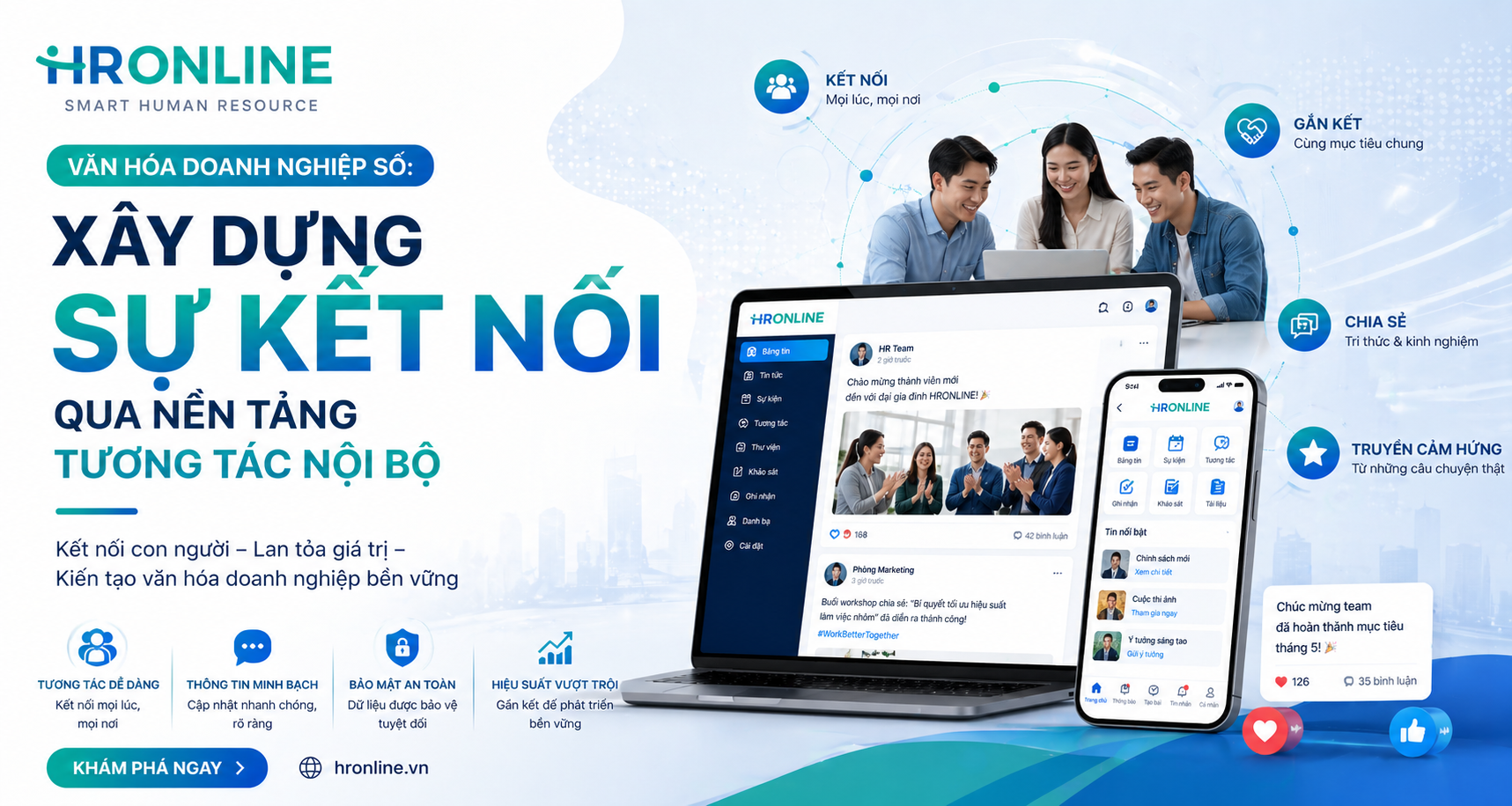 VĂN HÓA DOANH NGHIỆP SỐ: XÂY DỰNG SỰ KẾT NỐI QUA NỀN TẢNG TƯƠNG TÁC NỘI BỘ | HrOnline Blog