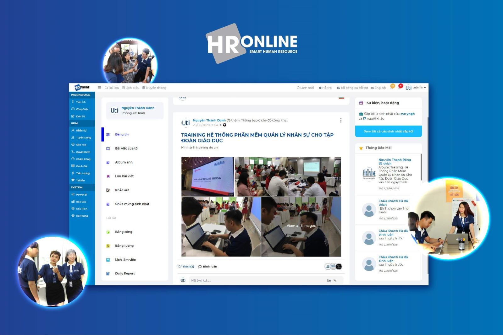 Truyền thông nội bộ chuyên nghiệp, hiệu quả với HrOnline
