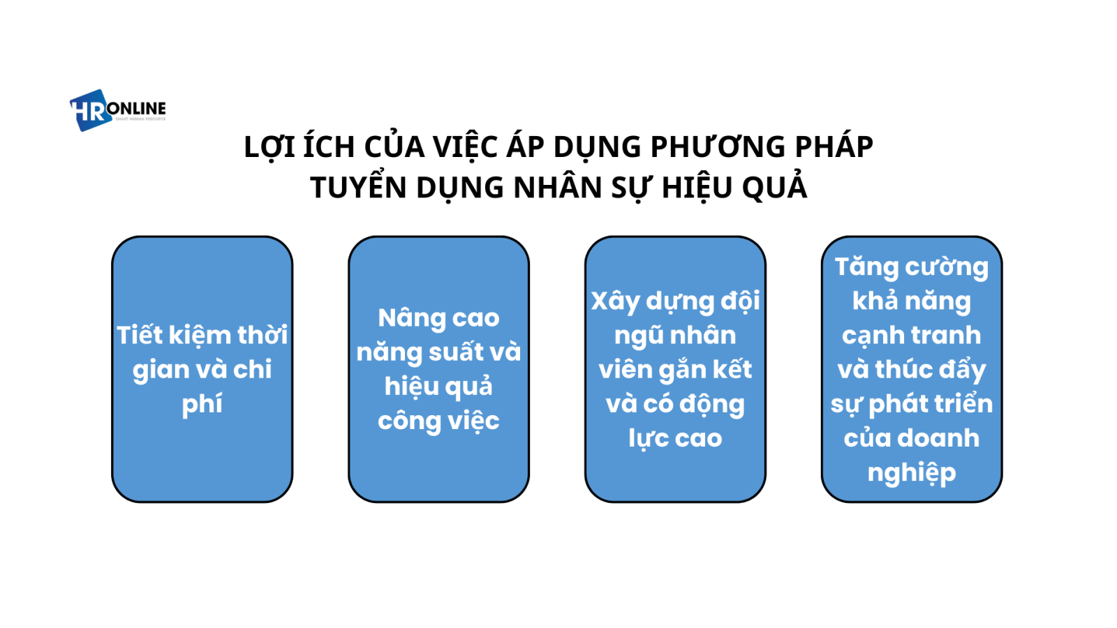 Lợi ích của việc áp phương pháp tuyển dụng nhân sự hiệu quả