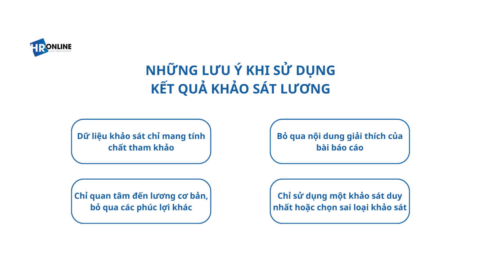 Những lưu ý khi sử dụng kết quả khảo sát lương