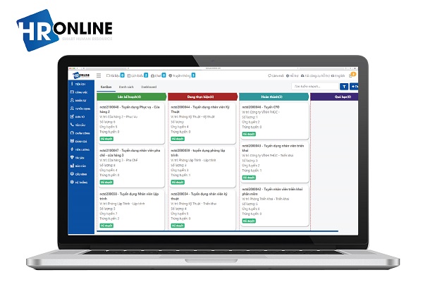 Tính năng tuyển dụng của phần mềm HrOnline
