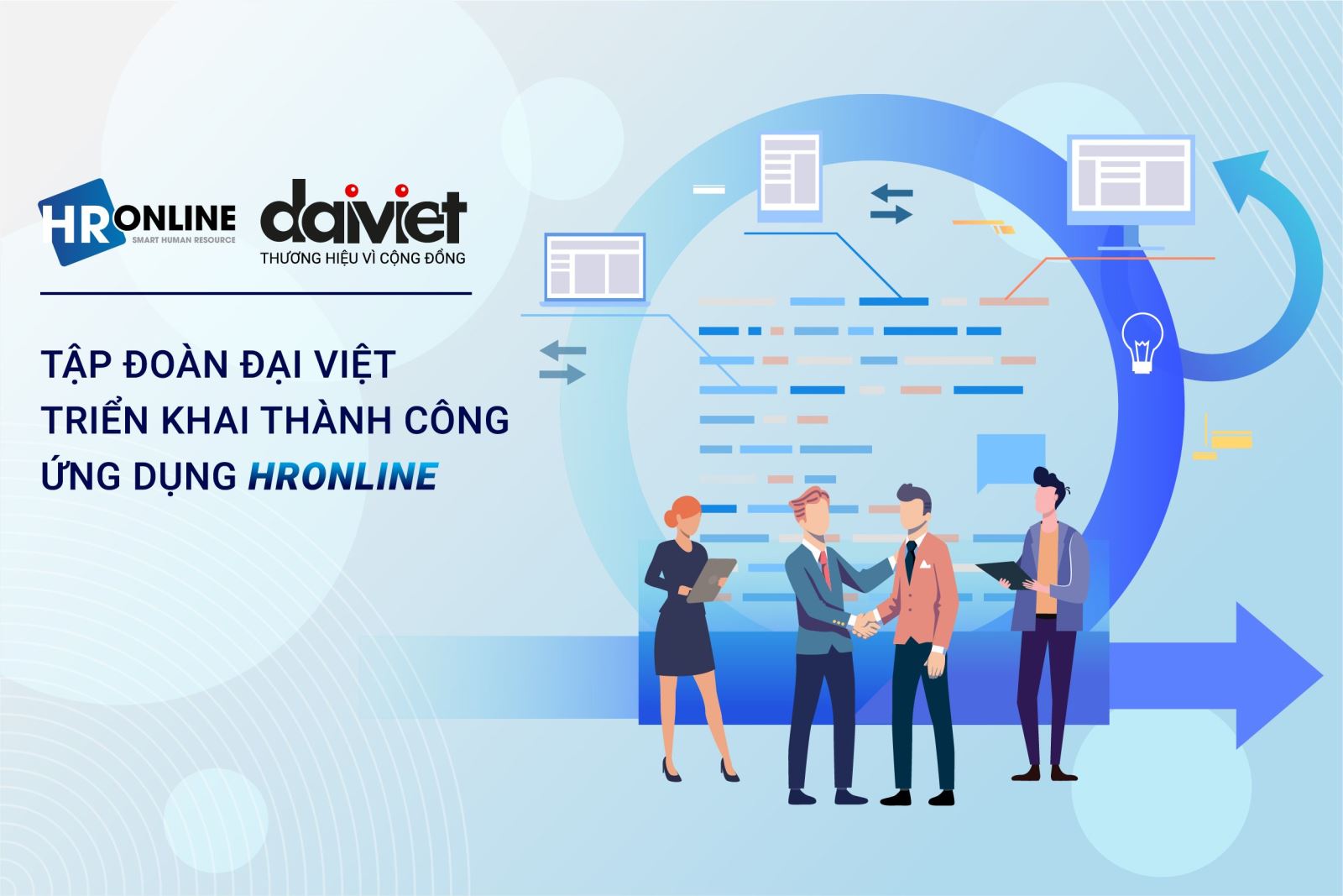 Triển khai thành công phần mềm HrOnline cho Đại Việt